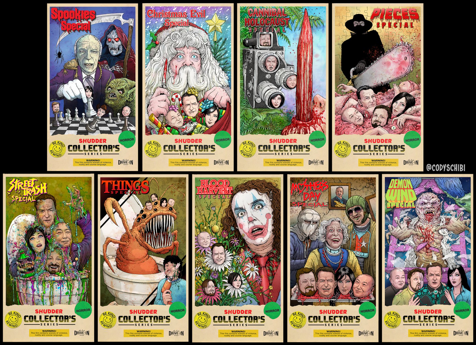The Last Drive-In Collector's VHS Tapes | Drawing A Blank